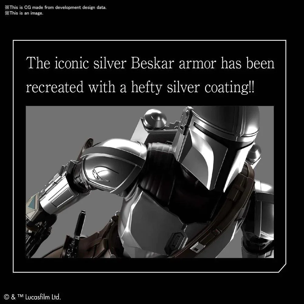 1/12 STAR WARS THE MANDALORIAN BESKAR ARMOR SILVER COATING VER. - Image 3