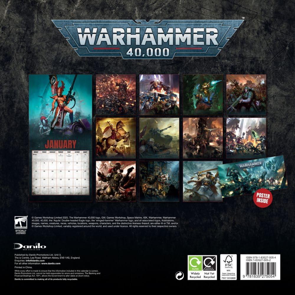 2026 Warhammer 40000 Wall Calendar - Image 2