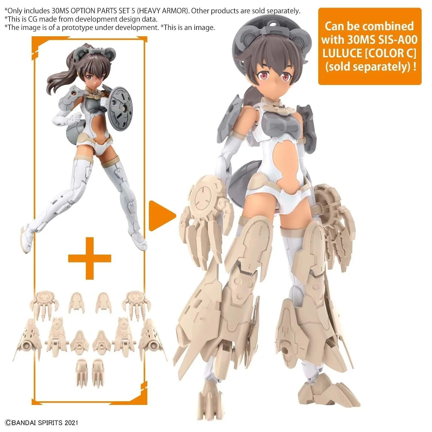 30MS OPTION PARTS SET 5 HEAVY ARMOR - Image 4