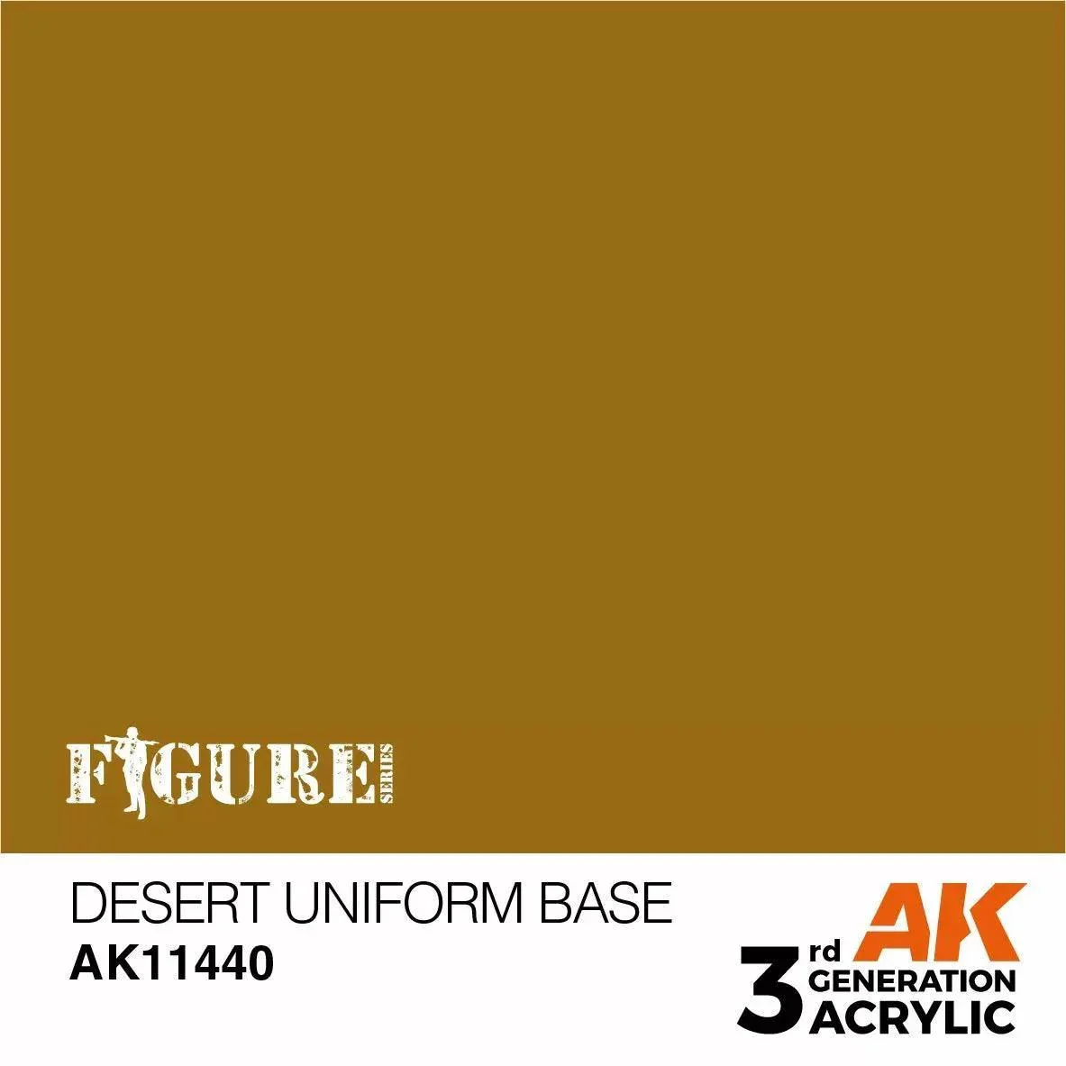 AK Interactive 3Gen Figures Acrylics - Desert Uniform Base 17ml - Image 2