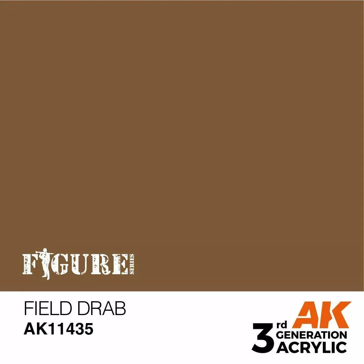 AK Interactive 3Gen Figures Acrylics - Field Drab 17ml - Image 2