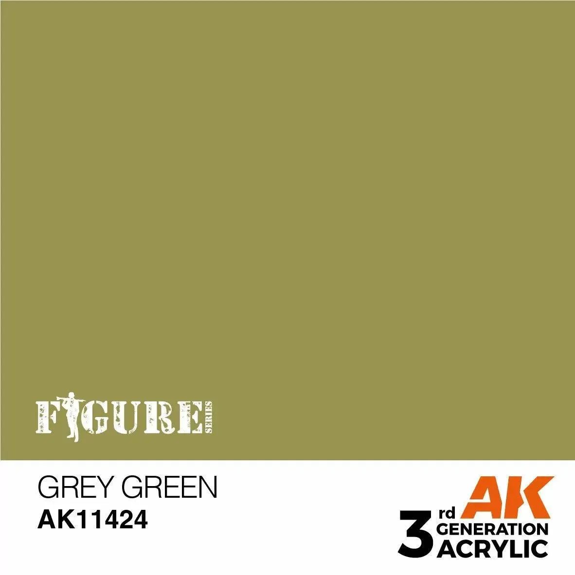 AK Interactive 3Gen Figures Acrylics - Grey Green 17ml - Image 2