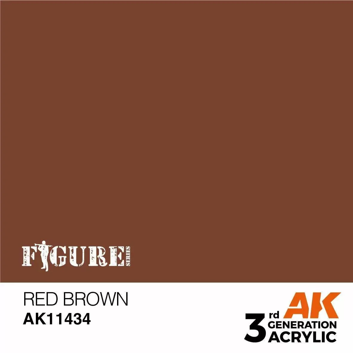 AK Interactive 3Gen Figures Acrylics - Red Brown 17ml