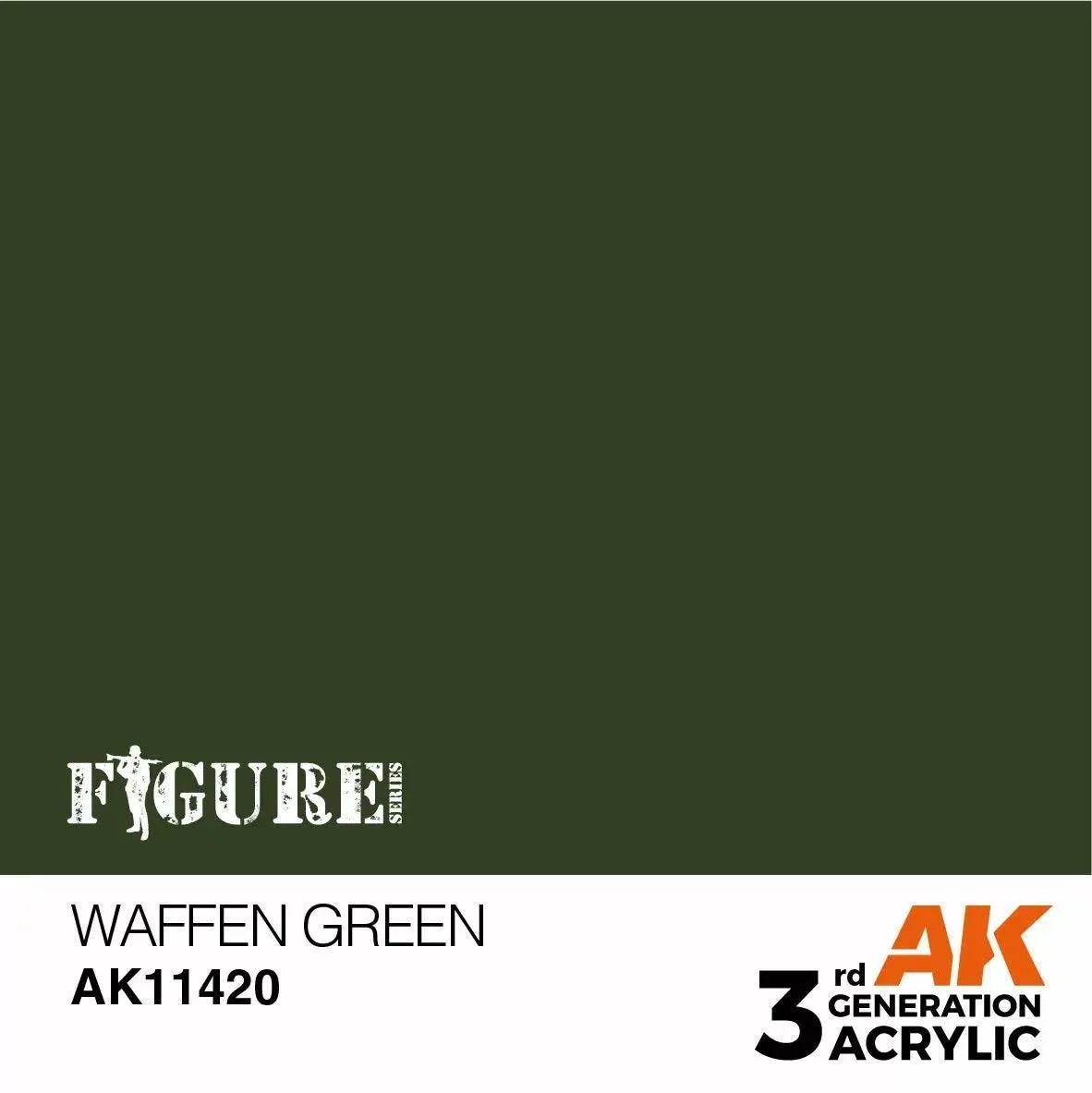 AK Interactive 3Gen Figures Acrylics - Waffen Green 17ml - Image 2