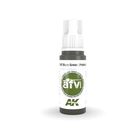AK Interactive 3rd Gen Acrylic BASE GREEN (PROTECTIVE)