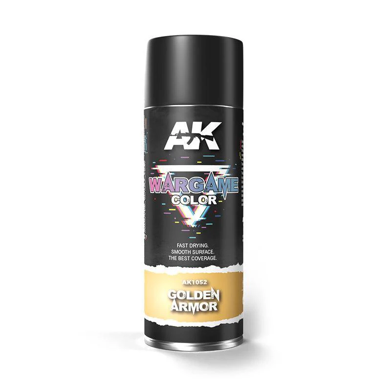 Ak Interactive - Aerosol Spray Primer - Golden Armor Spray 400ml
