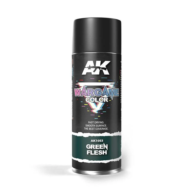 Ak Interactive - Aerosol Spray Primer - Green Flesh Spray 400ml