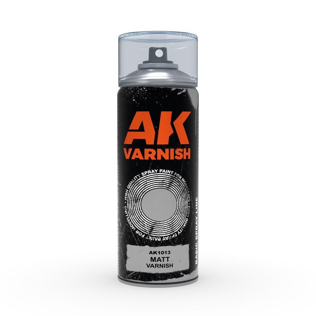 Ak Interactive - Aerosol Spray Primer - Semi-Gloss Varnish - Spray 400ml (Includes 2 Nozzles)