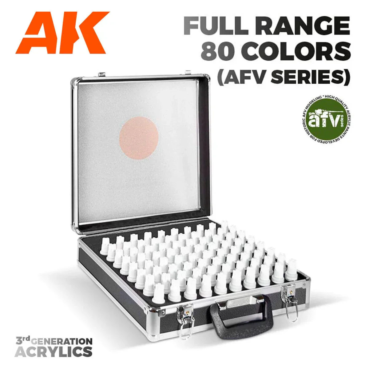 AK Interactive AFV Series: Briefcase 80 Colors Acrylic Paint Set 3rd Generation - Image 4
