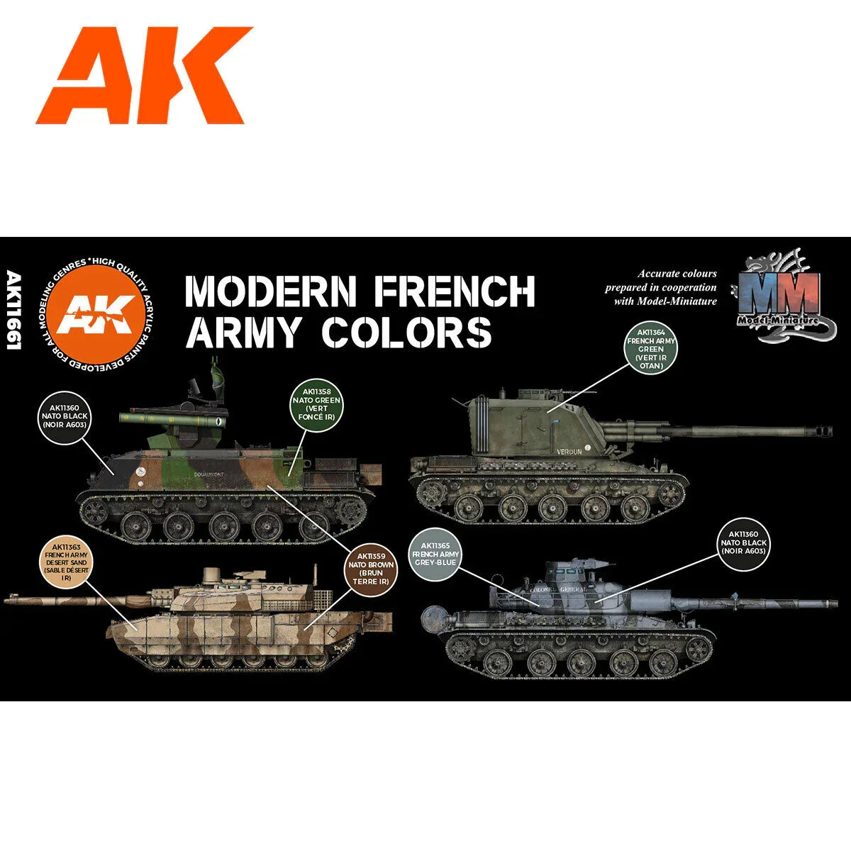 AK Interactive AFV Series: Modern French AFV Acrylic Paint Set 3rd Generation - Image 2