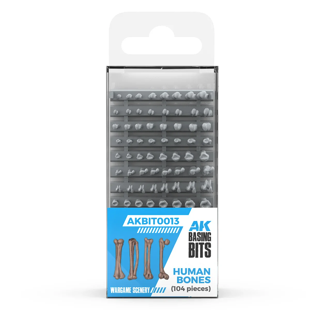 AK Interactive - Basing Bits - Human Bones (120 Pieces)
