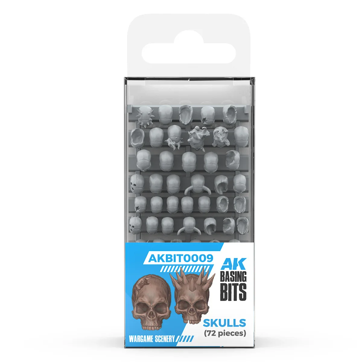 AK Interactive - Basing Bits - Skulls (72 Pieces)