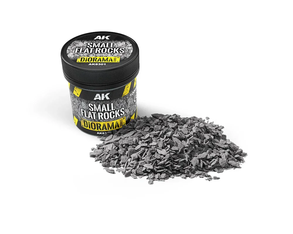 AK Interactive - Dioramas - Small Flat Rocks 100Ml