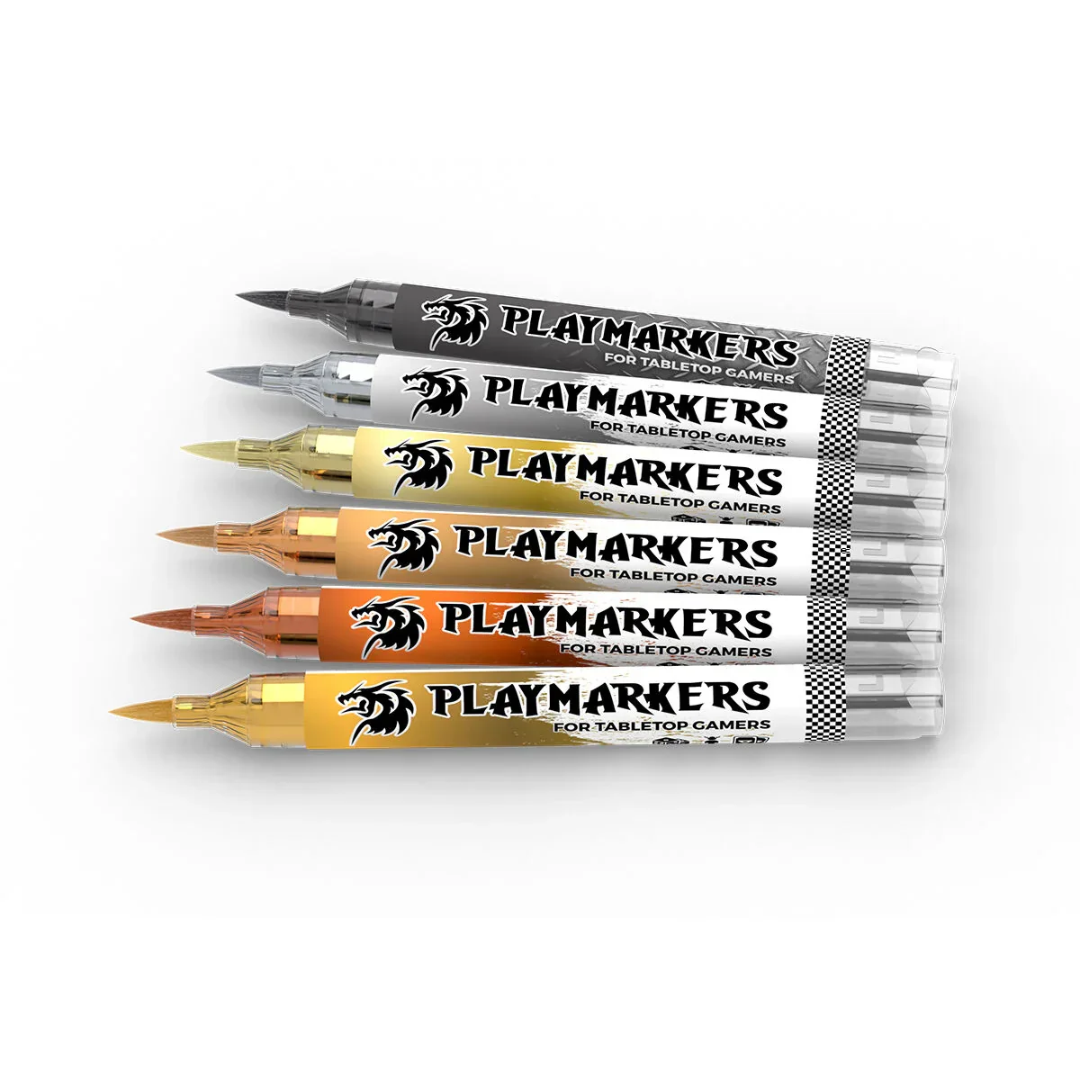 AK Interactive Playmarkers Set - Full Metal (6 Colours) - Image 2