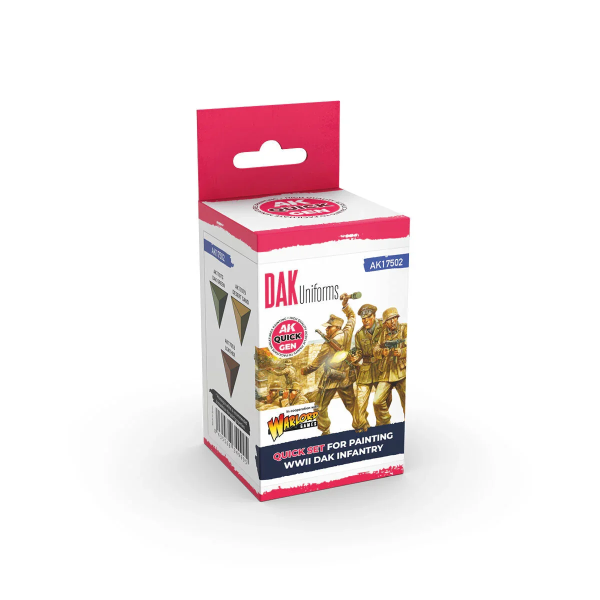 AK Interactive Quick Gen: DAK Uniforms Acrylic Paint Set (3 Colours)