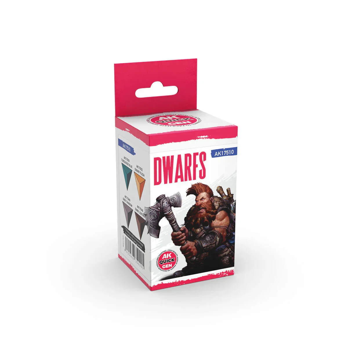 AK Interactive Quick Gen: Dwarfs Acrylic Paint Set (4 Colours)