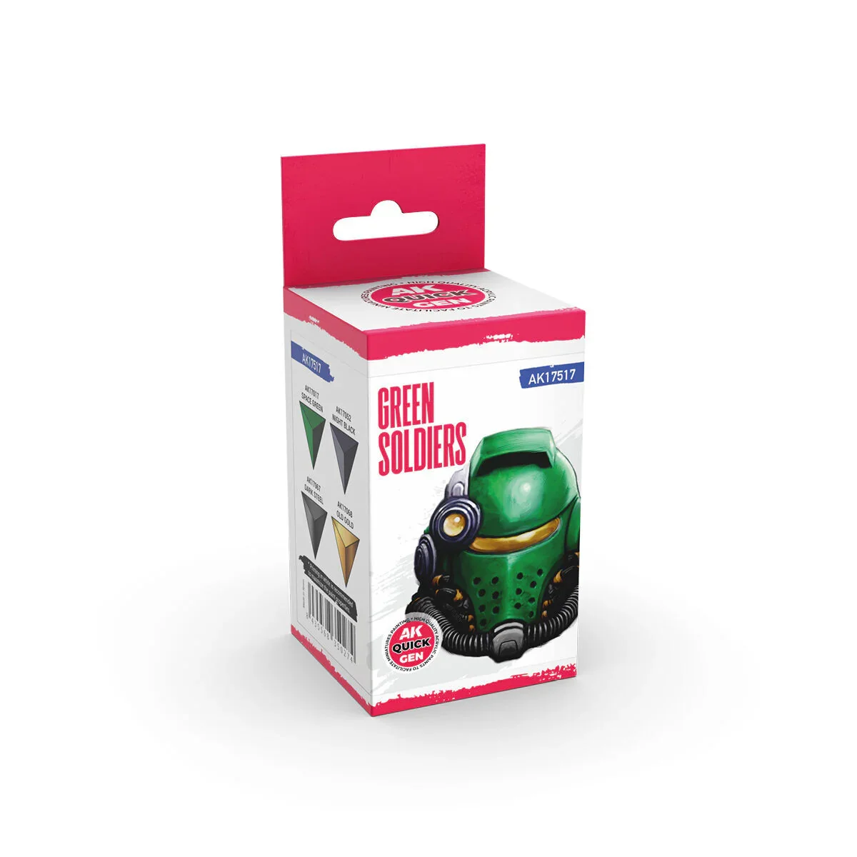 AK Interactive Quick Gen: Green Soldiers Acrylic Paint Set (4 Colours)