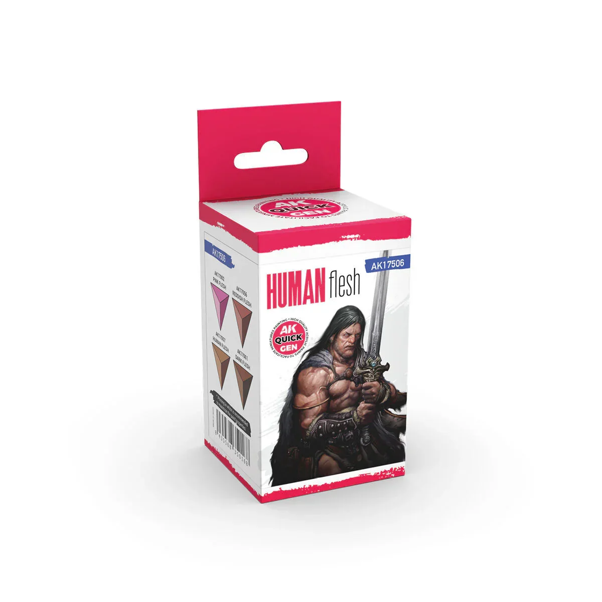 AK Interactive Quick Gen: Human Flesh Acrylic Paint Set (4 Colours)