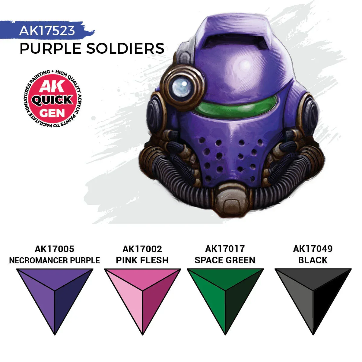 AK Interactive Quick Gen: Purple Soldiers Acrylic Paint Set (4 Colours) - Image 2