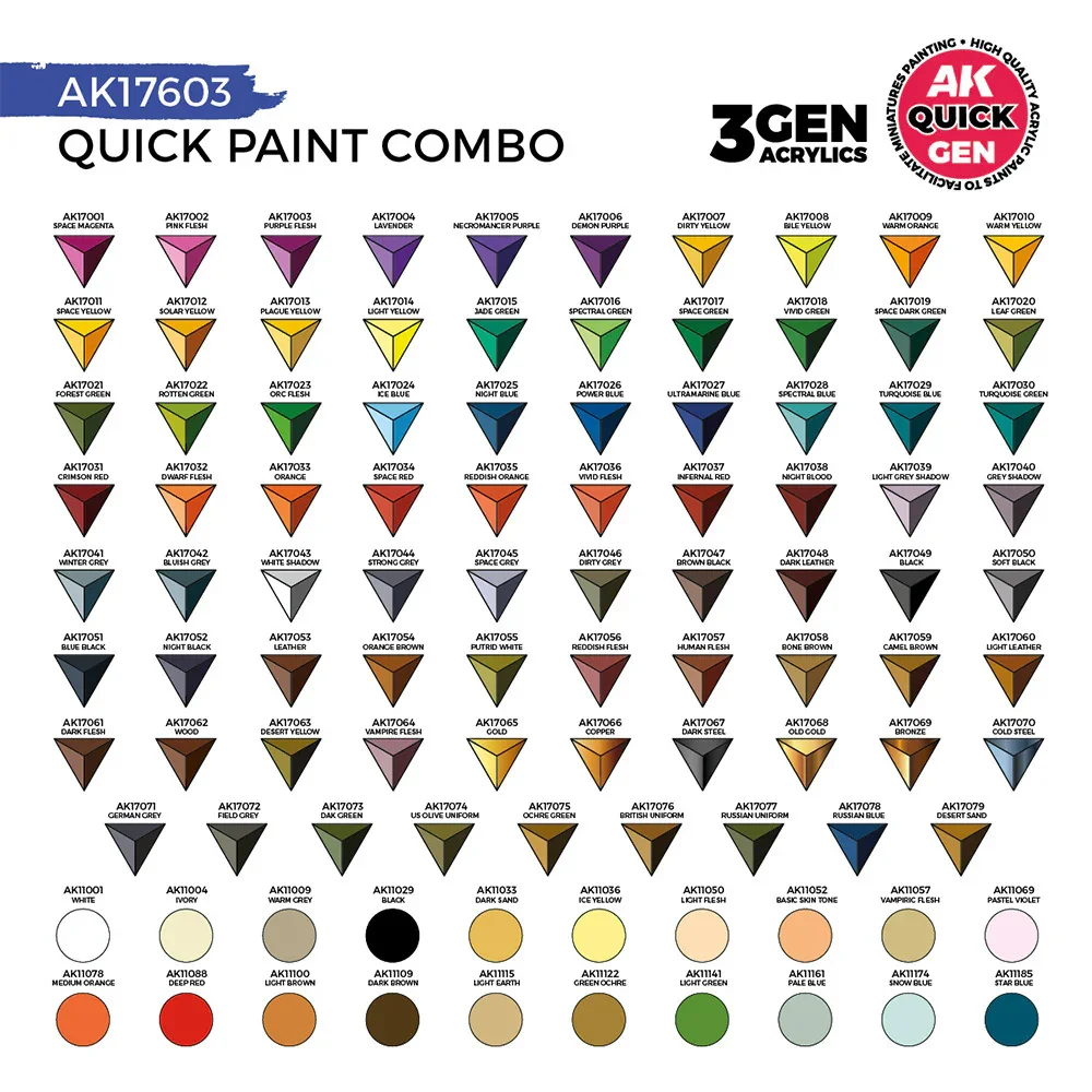 AK Interactive - Quick Gen - Quick Paint Combo Set 100 Colors - Image 3
