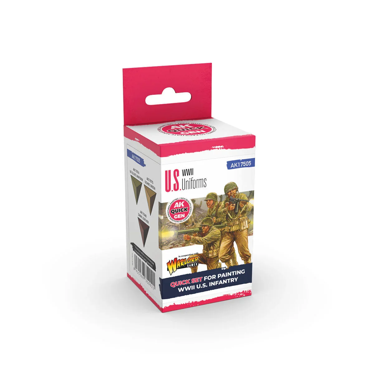 AK Interactive Quick Gen: US Uniforms Acrylic Paint Set (3 Colours)