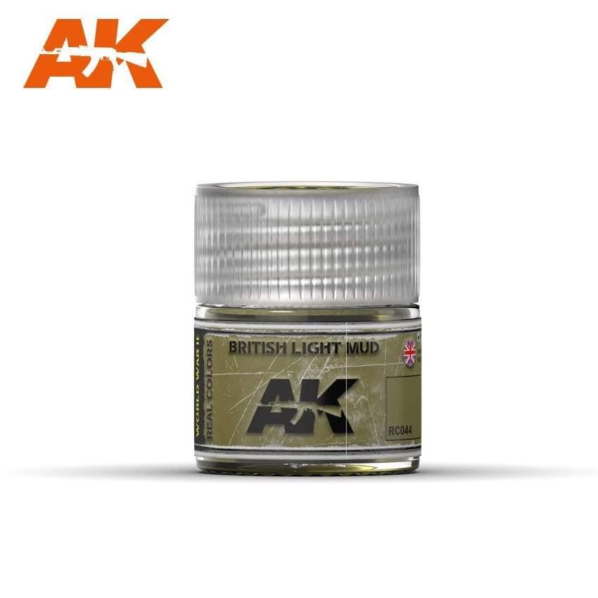 AK Interactive Real Colors - Acrylic Lacquer Paint 10ml bottle - British Light Mud