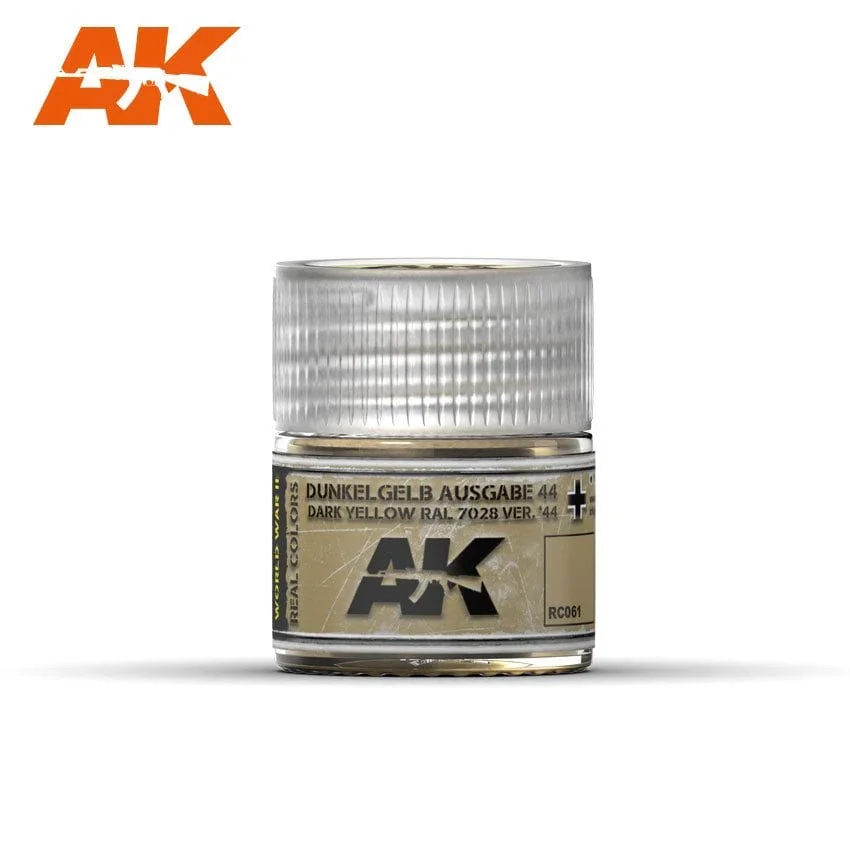 AK Interactive Real Colors - Acrylic Lacquer Paint 10ml bottle - Dunkelgelb Ausgabe 44