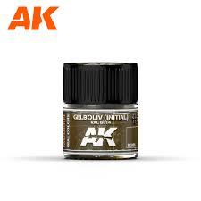AK Interactive Real Colors - Acrylic Lacquer Paint 10ml bottle - GELBOLIV INITIAL RAL 6014