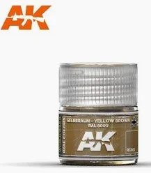 AK Interactive Real Colors - Acrylic Lacquer Paint 10ml bottle - Gelbraun Yellow Brown