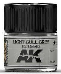 AK Interactive Real Colors - Acrylic Lacquer Paint 10ml bottle - LIGHT GULL GREY