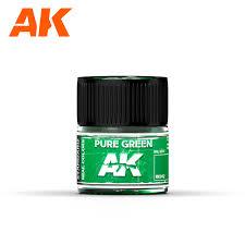 AK Interactive Real Colors - Acrylic Lacquer Paint 10ml bottle - Pure Green