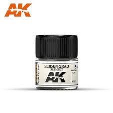 AK Interactive Real Colors - Acrylic Lacquer Paint 10ml bottle - SEIDENGRAU SILK GREY RAL 7044