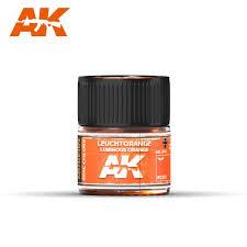 AK Interactive Real Colors - Acrylic Lacquer Paint 10ml bottle - Leuchtorange Luminous Orange Ral 2005