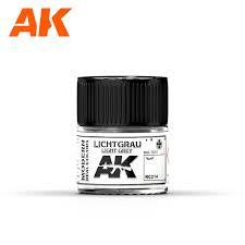 AK Interactive Real Colors - Acrylic Lacquer Paint 10ml bottle - Lichtgrau Light Grey Ral 7035