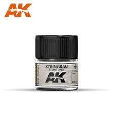 AK Interactive Real Colors - Acrylic Lacquer Paint 10ml bottle Steingrau Stone Grey RAL 7030