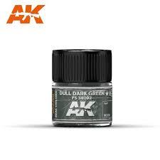 AK Interactive Real Colors - Acrylic Lacquer Paint 10ml bottle - DULL DARK GREEN FS 34092