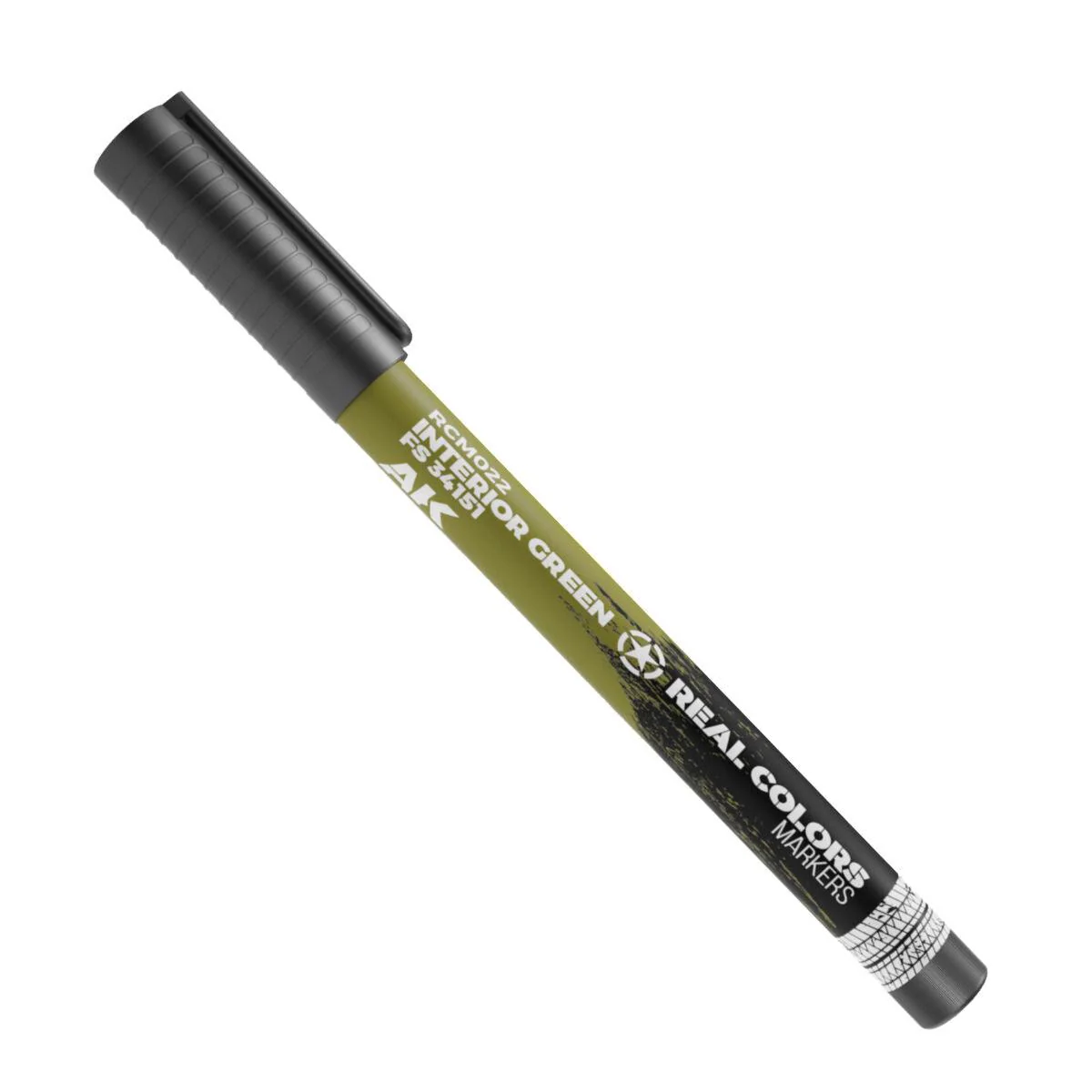 AK Interactive Real Colors Markers: Interior Green FS 34151 - Acrylic Paint Marker - Image 2