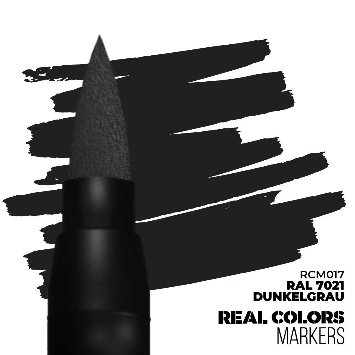 AK Interactive Real Colors Markers: RAL 7021 Dunkelgrau - Acrylic Paint Marker