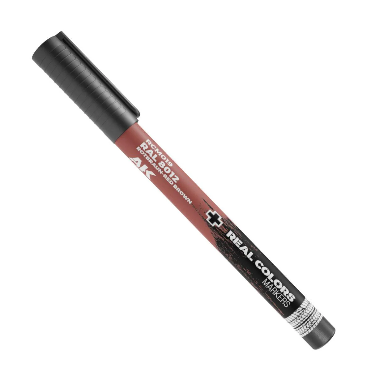 AK Interactive Real Colors Markers: RAL 8012 Rotbraun-Red Brown - Acrylic Paint Marker - Image 2