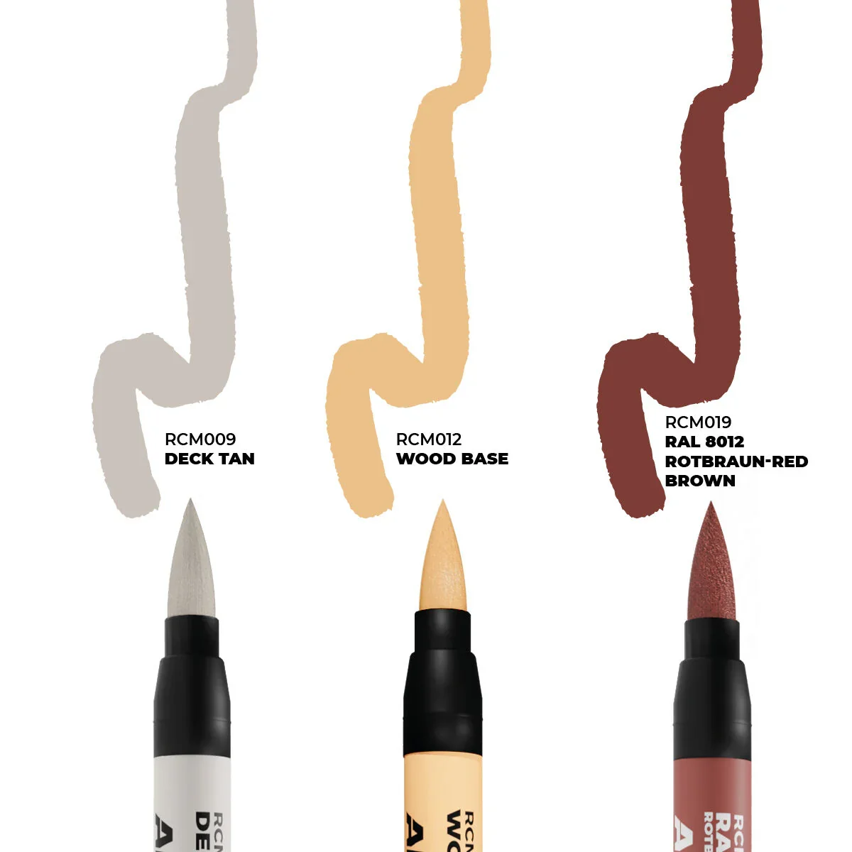 AK Interactive Real Colors Markers: Ships & Decks - Set 3 Arcylic Paint Markers - Image 2