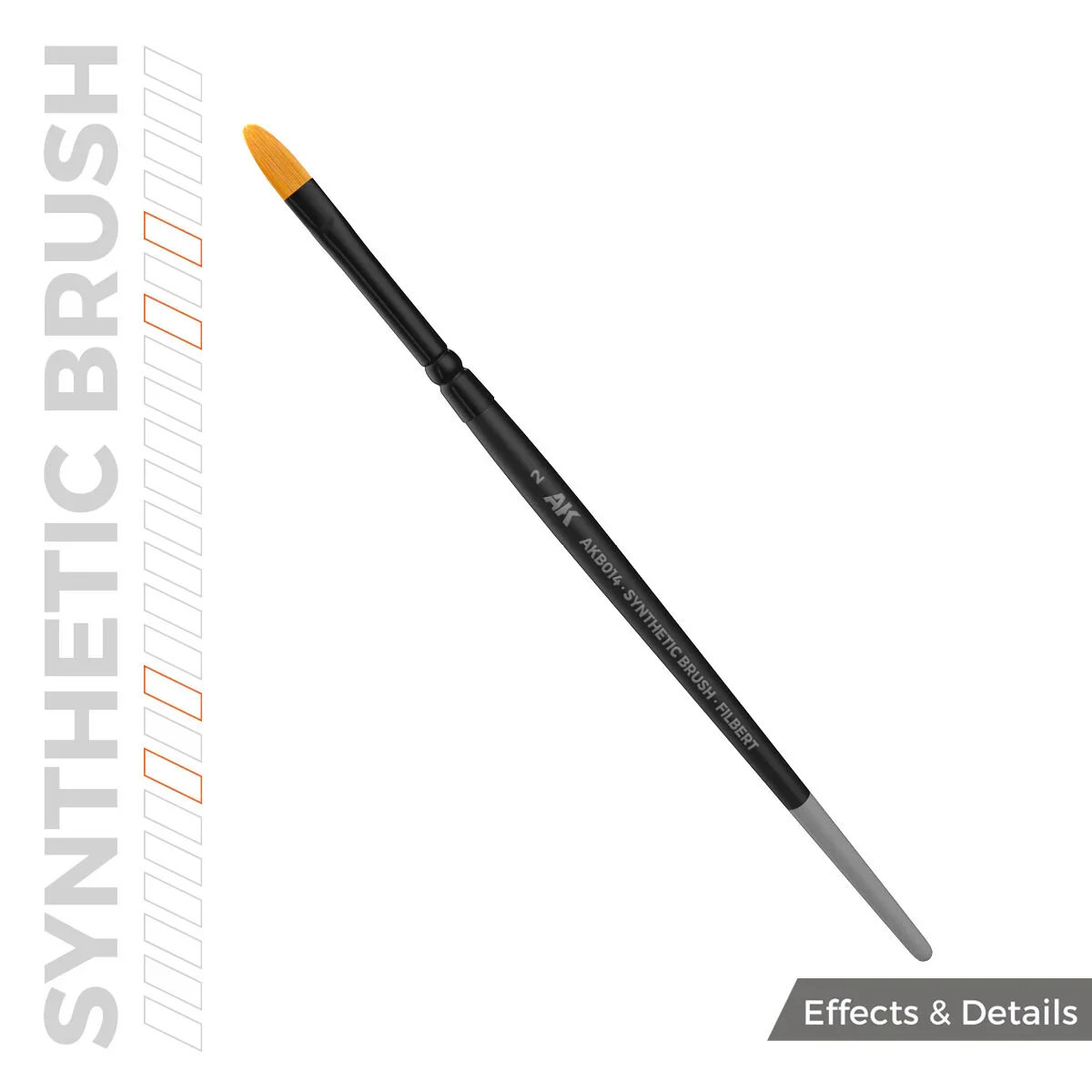 AK Interactive Synthetic Brush - Filbert 2 - Image 3