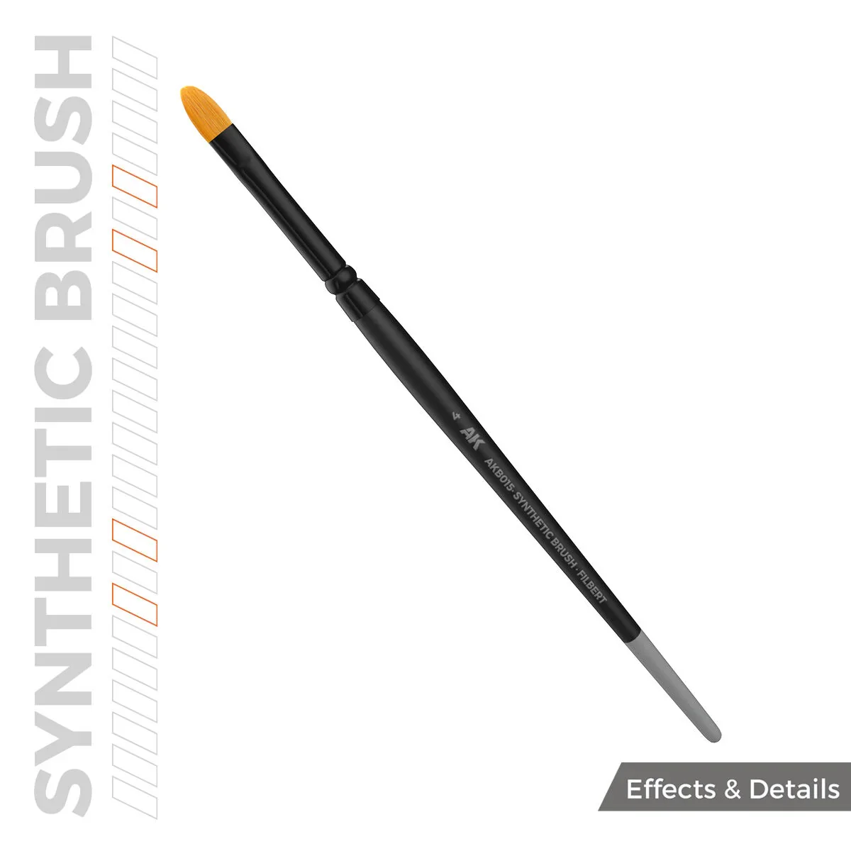 AK Interactive Synthetic Brush - Filbert 4 - Image 3