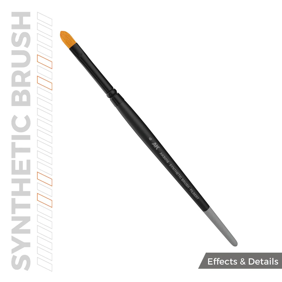 AK Interactive Synthetic Brush - Filbert 6 - Image 3