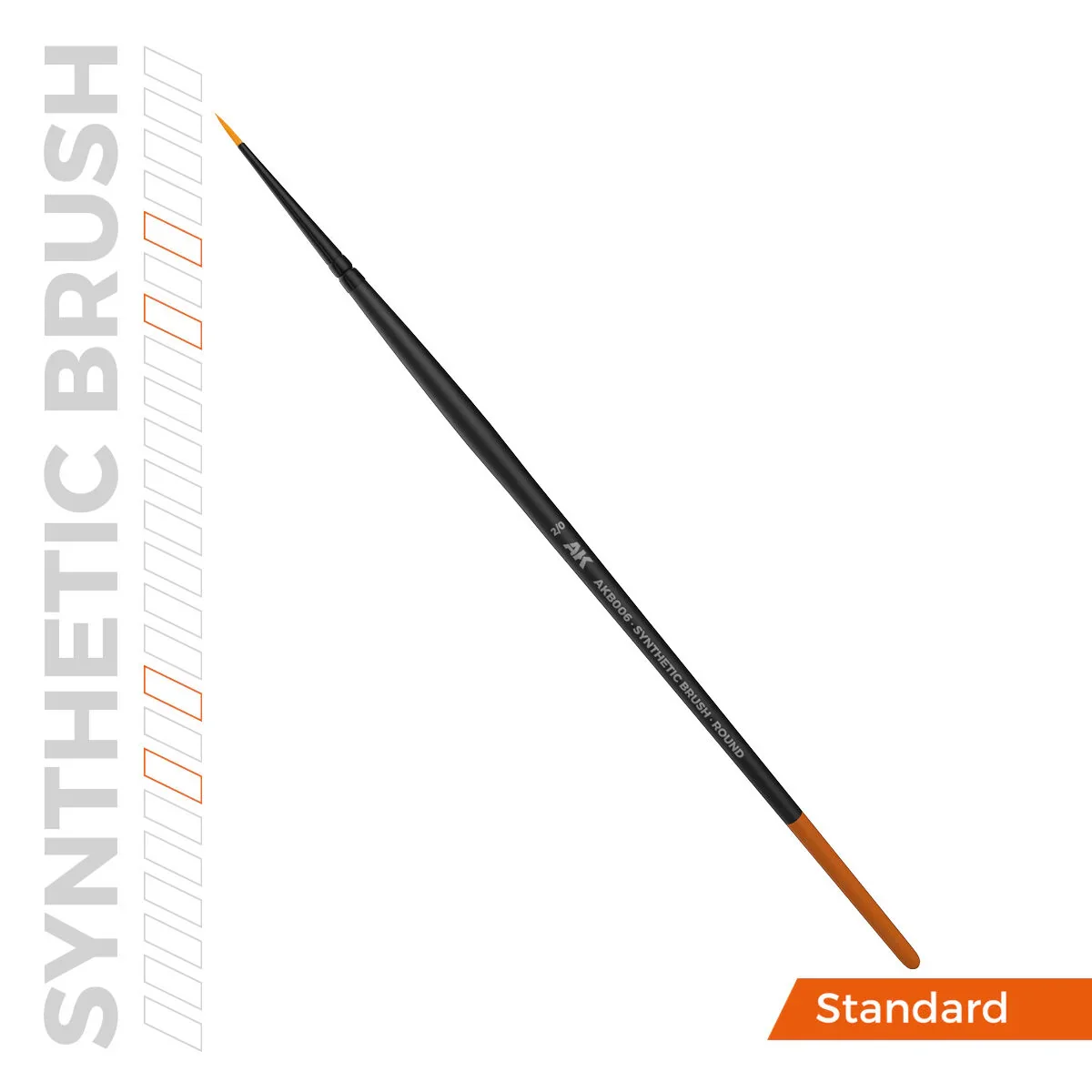 AK Interactive Synthetic Brush - Round 2/0 - Image 3