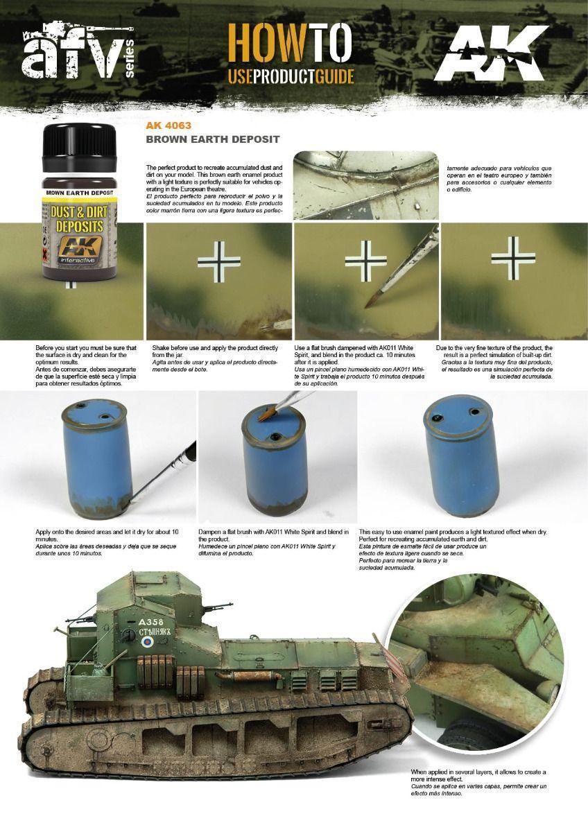 AK Interactive Weathering Products - Brown Earth Deposit - Image 2