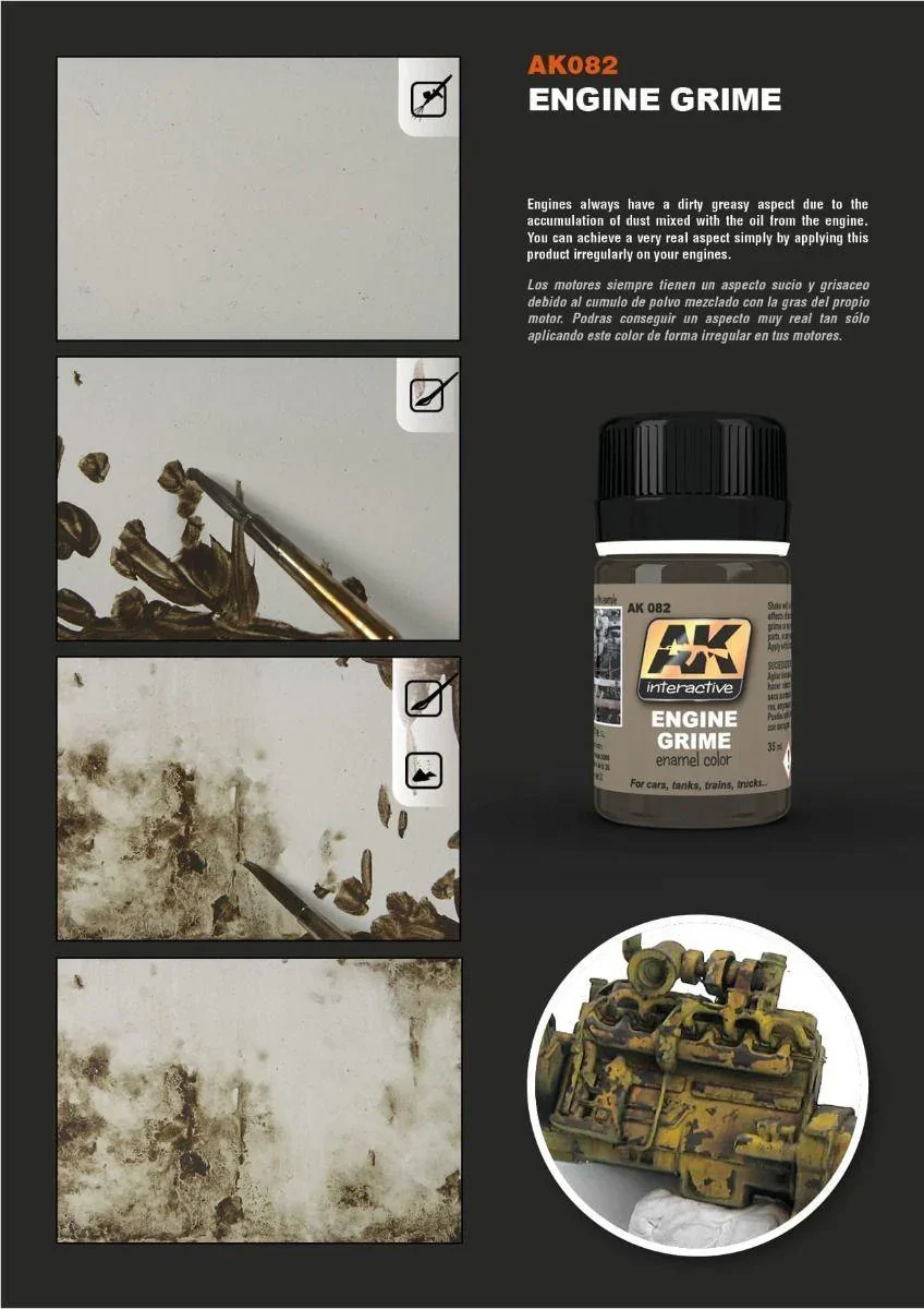 AK Interactive Weathering Products - Engine Grime - Image 3
