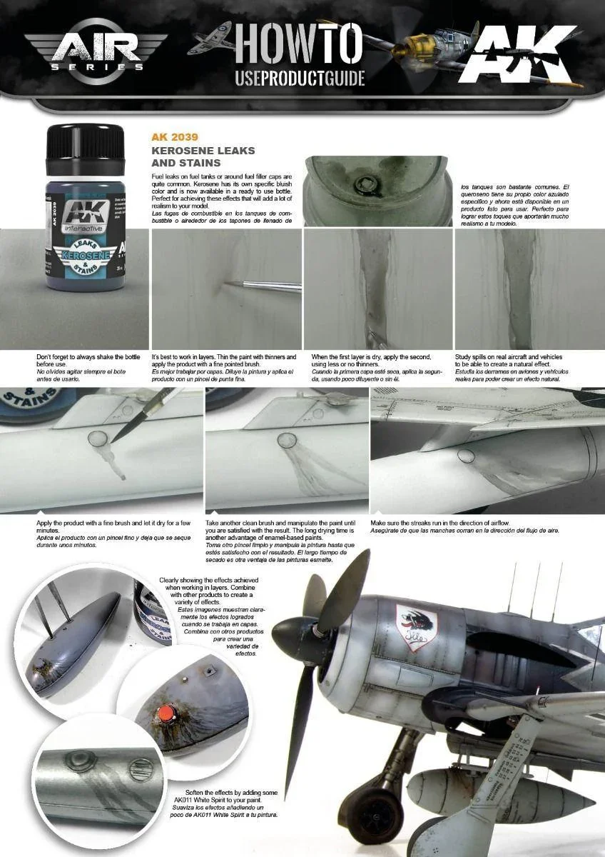 AK Interactive Weathering Products - Kerosene Leaks and Stains - Image 2