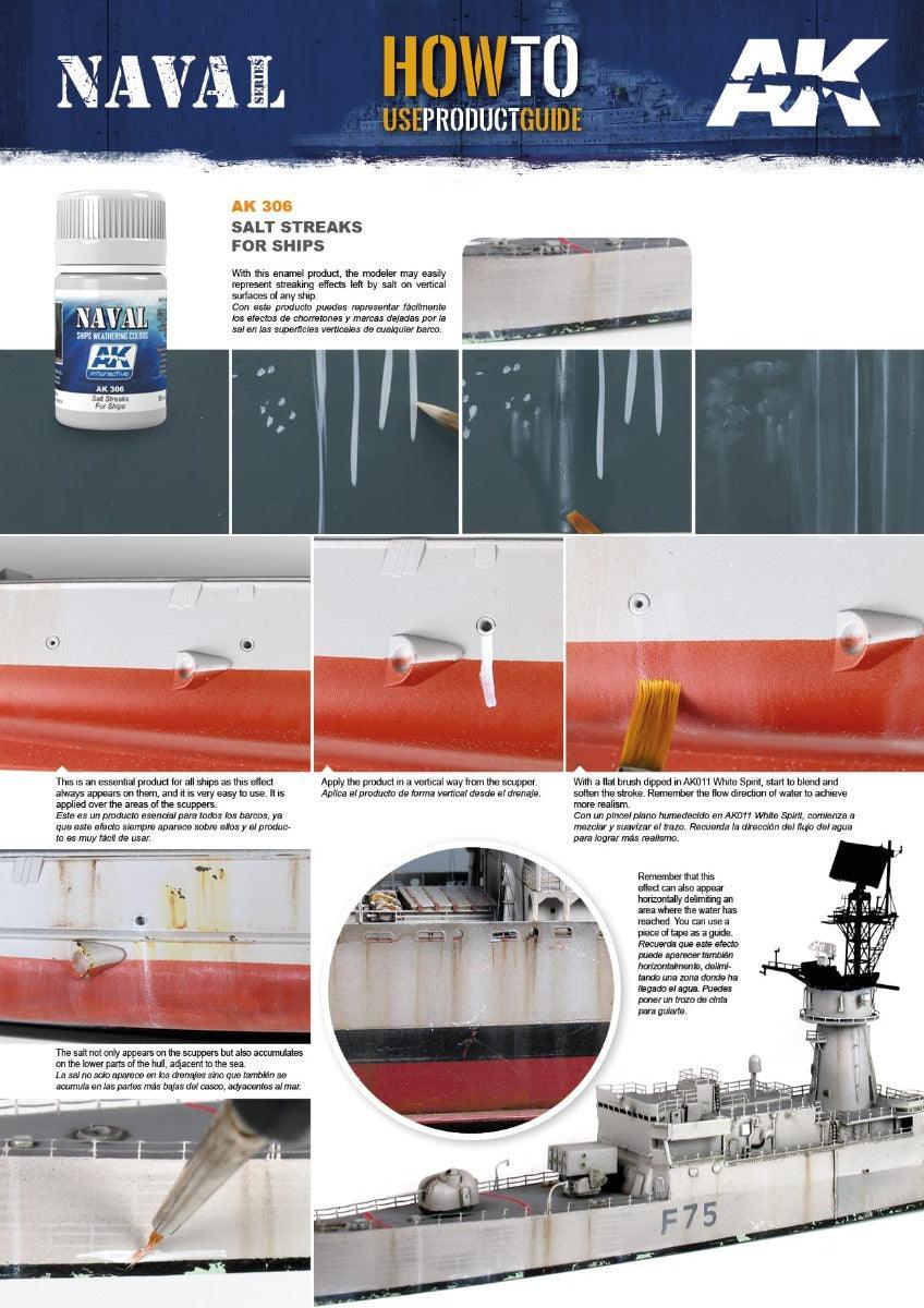 AK Interactive - Weathering Products - Salt Streaks for Ships 35ml - Image 2