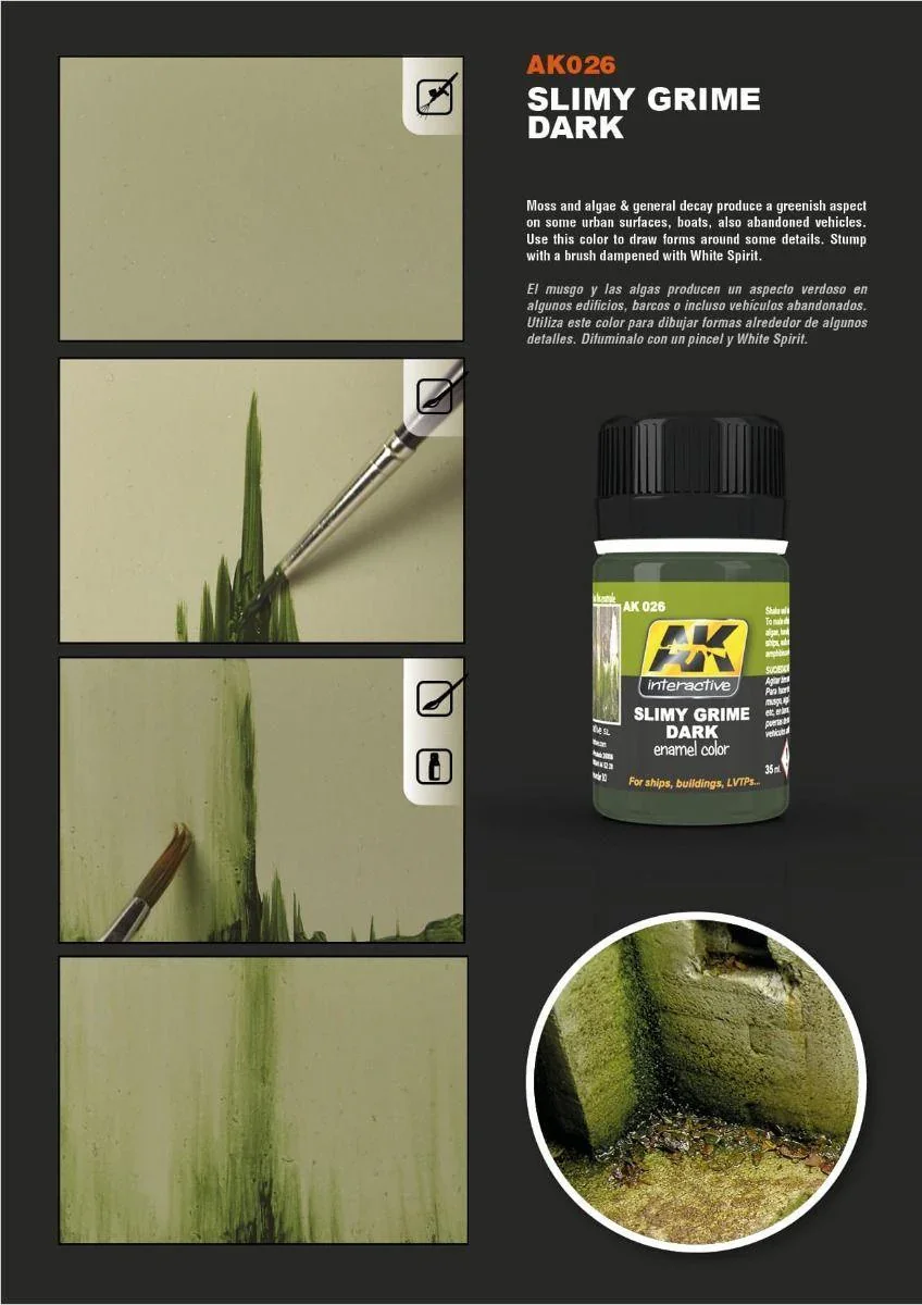 AK Interactive Weathering Products - Slimy Grime Dark - Image 3