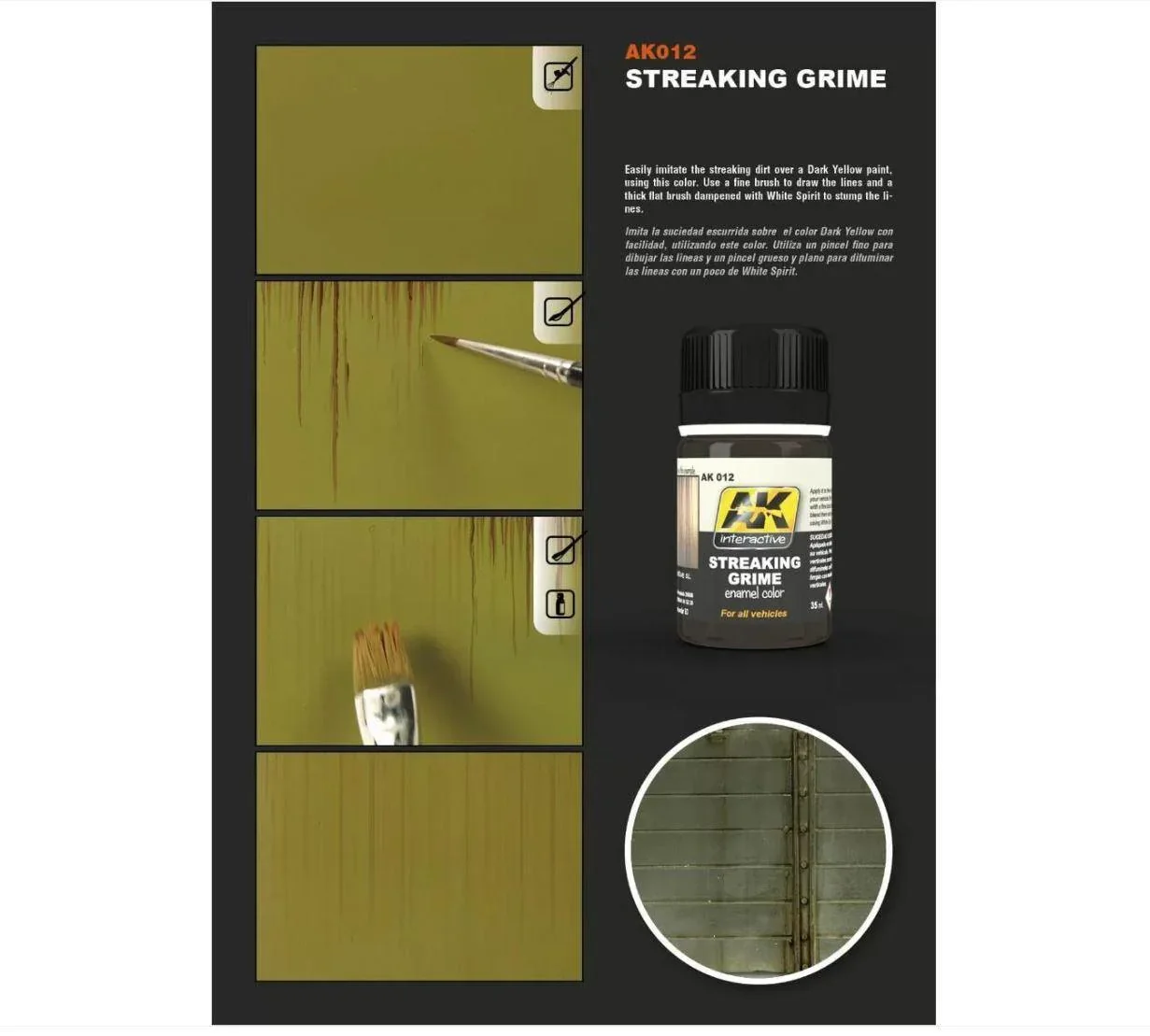 AK Interactive Weathering Products - Streaking Grime General - Image 3